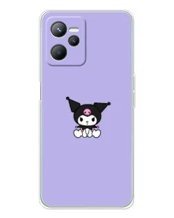 Чехол для Realme C36 с картинкой «Kuromi — фиолетовый минимализм»