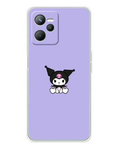 Чехол для Realme C36 с картинкой «Kuromi — фиолетовый минимализм»