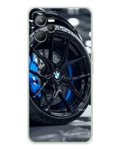 Чехол для Realme C36 с картинкой «Колесо BMW вблизи»