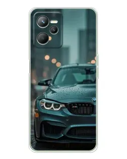Чехол для Realme C36 с картинкой «BMW в огнях города»
