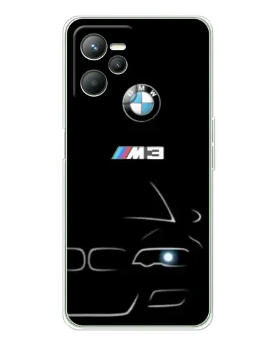 Чехол для Realme C36 с картинкой «Минималистичный принт BMW M3»