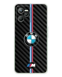 Чехол для Realme C36 с картинкой «Эмблема BMW и карбон»