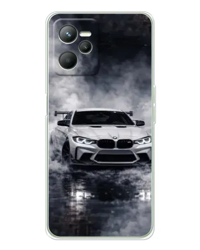 Чехол для Realme C36 с картинкой «BMW сквозь туман»