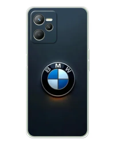 Чехол для Realme C36 с картинкой «Логотип BMW — минимализм»