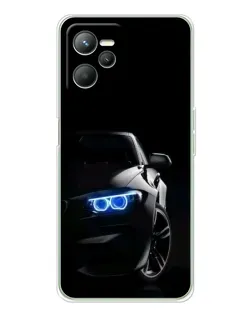 Чехол для Realme C36 с картинкой «BMW — ночной взгляд»