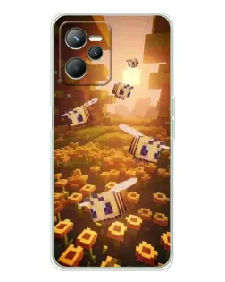 Чехол для Realme C36 с картинкой «Поле подсолнухов»