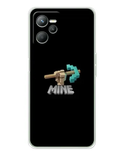 Чехол для Realme C36 с картинкой «Алмазная кирка»