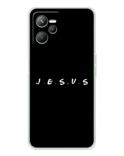 Чехол для Realme C36 с картинкой «Точки веры J.E.S.U.S.»