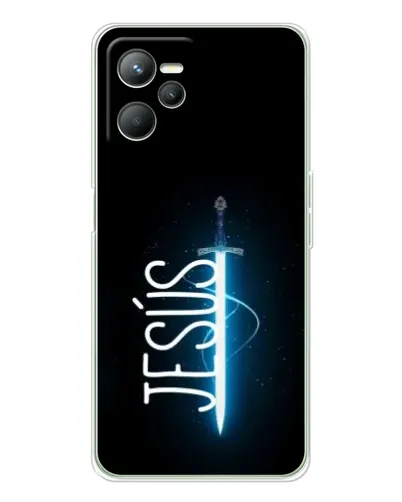 Чехол для Realme C36 с картинкой «Меч Духа Jesus»