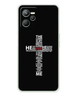 Чехол для Realme C36 с картинкой «Текстовый крест» Чехол для Realme C36 с картинкой «Текстовый крест»