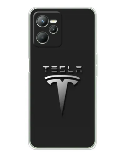 Чехол для Realme C36 с картинкой «Стальной логотип Tesla» Чехол для Realme C36 с картинкой «Стальной логотип Tesla»