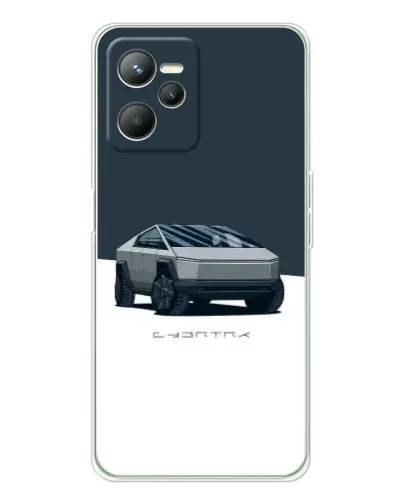 Чехол для Realme C36 с картинкой «Серебристый Cybertruck Tesla» Чехол для Realme C36 с картинкой «Серебристый Cybertruck Tesla»