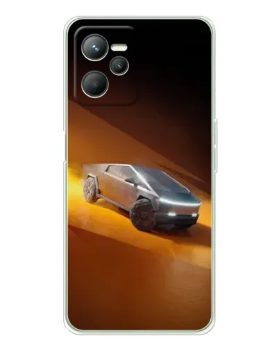 Чехол для Realme C36 с картинкой «Cybertruck в пустыне» Чехол для Realme C36 с картинкой «Cybertruck в пустыне»