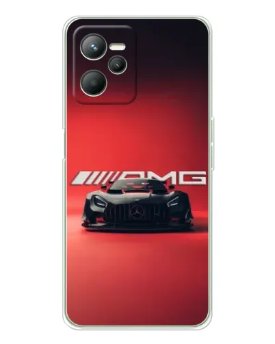 Чехол для Realme C36 с картинкой «Mercedes AMG — красная линия»