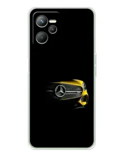 Чехол для Realme C36 с картинкой «Mercedes — ретро стиль»