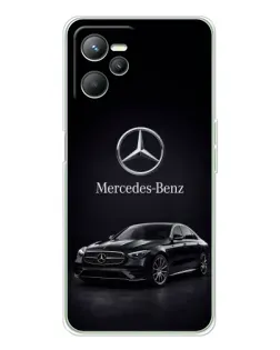 Чехол для Realme C36 с картинкой «Mercedes — решетка радиатора»