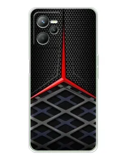 Чехол для Realme C36 с картинкой «Mercedes Carbon Grid»