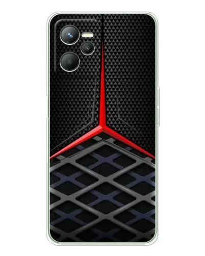 Чехол для Realme C36 с картинкой «Mercedes Carbon Grid»
