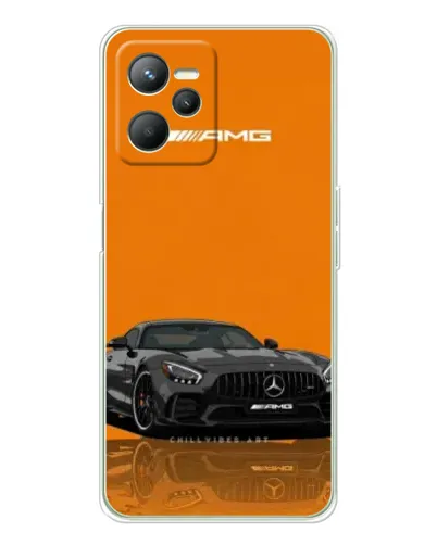 Чехол для Realme C36 с картинкой «Оранжевый Mercedes AMG»