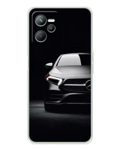 Чехол для Realme C36 с картинкой «Свет фар Mercedes»