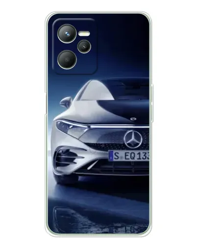Чехол для Realme C36 с картинкой «Mercedes EQ — будущее»