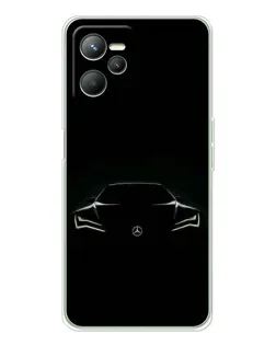 Чехол для Realme C36 с картинкой «Mercedes — силуэт авто» Чехол для Realme C36 с картинкой «Mercedes — силуэт авто»