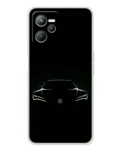 Чехол для Realme C36 с картинкой «Mercedes — силуэт авто» Чехол для Realme C36 с картинкой «Mercedes — силуэт авто»