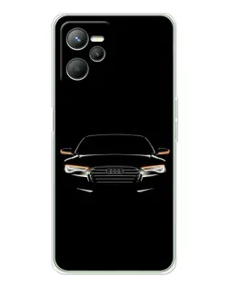 Чехол для Realme C36 с картинкой «Audi — ночной контур»