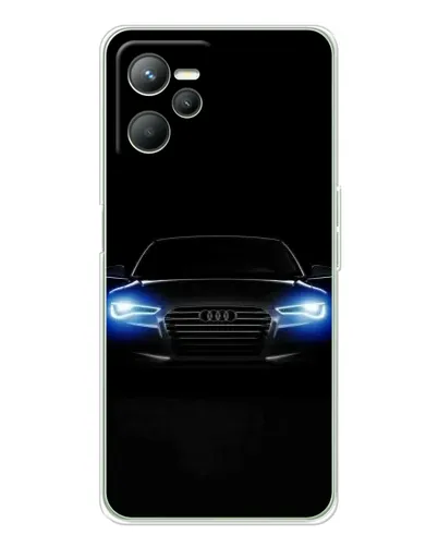 Чехол для Realme C36 с картинкой «Audi в неоне»