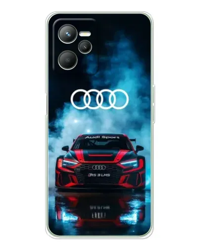 Чехол для Realme C36 с картинкой «Audi Sport — неон»