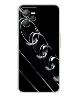 Чехол для Realme C36 с картинкой «Audi — абстрактные кольца»