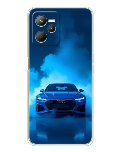Чехол для Realme C36 с картинкой «Audi — голубая энергия»