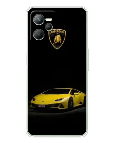 Чехол для Realme C36 с картинкой «Lamborghini желтый акцент»