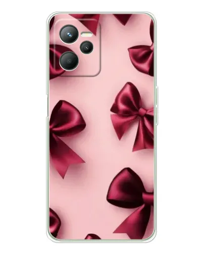 Чехол для Realme C36 с картинкой «Бордовый атлас»