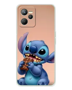 Чохол для Realme C36 з картинкою «Стіч їсть шоколад»