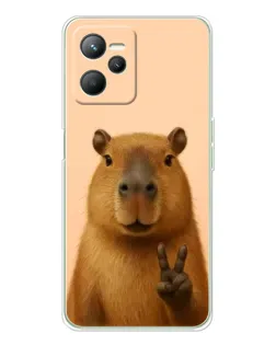 Чехол для Realme C36 с картинкой «Капибара виктория» Чехол для Realme C36 с картинкой «Капибара виктория»