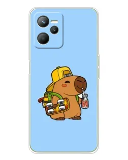 Чехол для Realme C36 с картинкой «Капибара на скейте» Чехол для Realme C36 с картинкой «Капибара на скейте»