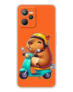 Чехол для Realme C36 с картинкой «Капибара на скутере» Чехол для Realme C36 с картинкой «Капибара на скутере»