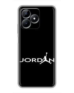 Чохол для Realme C51 з картинкою «Jordan White Logo» Чохол для Realme C51 з картинкою «Jordan White Logo»