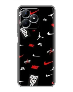 Чохол для Realme C51 з картинкою «Nike Mix Pattern» Чохол для Realme C51 з картинкою «Nike Mix Pattern»