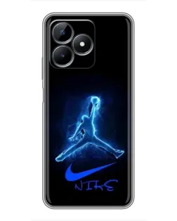Чохол для Realme C51 з картинкою «Jordan Neon Blue» Чохол для Realme C51 з картинкою «Jordan Neon Blue»