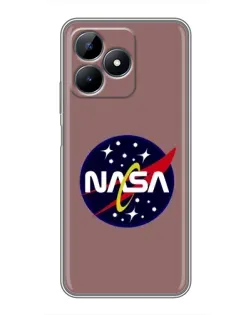Чохол для Realme C51 з картинкою «NASA — ретро космос»