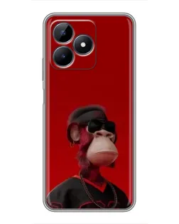 Чохол для Realme C51 з картинкою «Bored Ape в червоному» Чохол для Realme C51 з картинкою «Bored Ape в червоному»