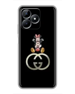 Чохол для Realme C51 з картинкою «Мінні Маус на лого» Чохол для Realme C51 з картинкою «Мінні Маус на лого»