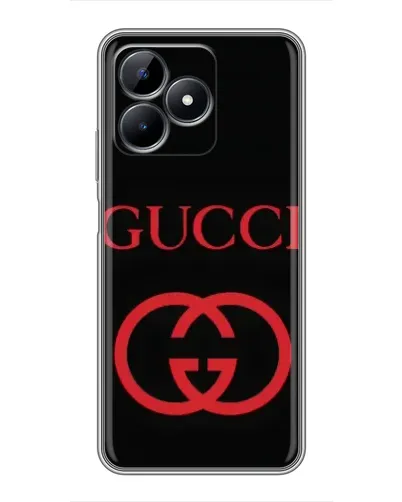 Чохол для Realme C51 з картинкою «Gucci — червоний логотип»