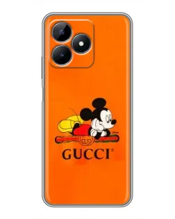 Чохол для Realme C51 з картинкою «Міккі Маус Gucci — помаранч» Чохол для Realme C51 з картинкою «Міккі Маус Gucci — помаранч»