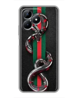 Чохол для Realme C51 з картинкою «Gucci — змія на смузі» Чохол для Realme C51 з картинкою «Gucci — змія на смузі»