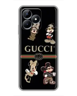 Чохол для Realme C51 з картинкою «Gucci — герої Disney та монограма» Чохол для Realme C51 з картинкою «Gucci — герої Disney та монограма»