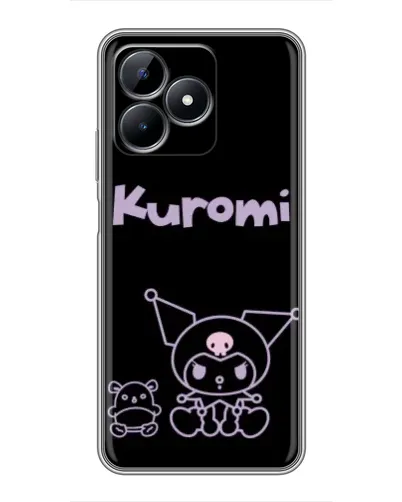 Чехол для Realme C51 с картинкой «Kuromi — черный минимализм» Чехол для Realme C51 с картинкой «Kuromi — черный минимализм»