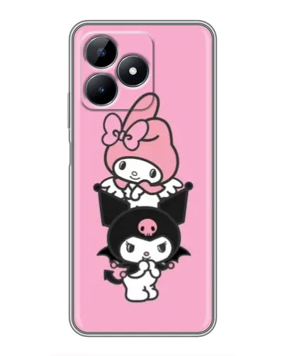 Чехол для Realme C51 с картинкой «My Melody и Kuromi» Чехол для Realme C51 с картинкой «My Melody и Kuromi»